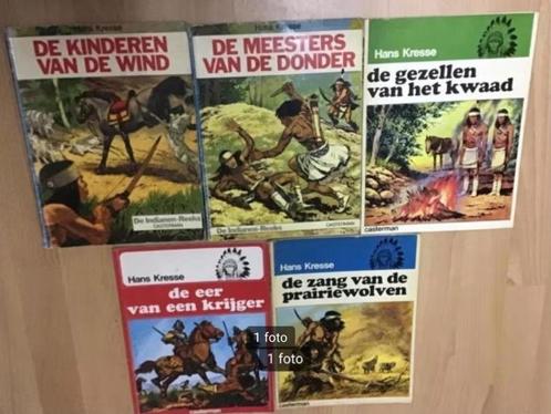 5 delen indianenreeks door Hans Kresse., Boeken, Stripboeken, Gelezen, Meerdere stripboeken, Ophalen of Verzenden