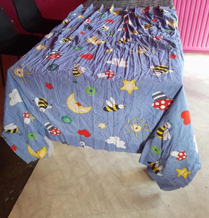 kinder gordijnen, Huis en Inrichting, Stoffering | Gordijnen en Lamellen, Gebruikt, 200 cm of meer, Overige kleuren, Ophalen