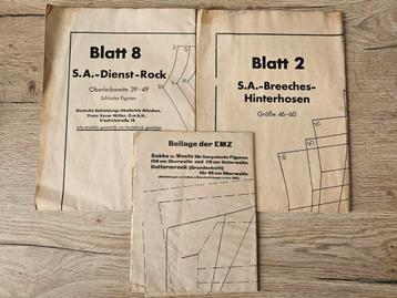 Sturmabteilung (S.A.) kledingontwerpen WW2 beschikbaar voor biedingen