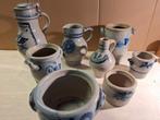 Collectie Antieke Blauw-Grijs Aardewerk Kruiken en Potten, Antiek en Kunst, Antiek | Keramiek en Aardewerk, Ophalen of Verzenden