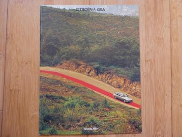 Citroen GSA folder 1980 beschikbaar voor biedingen