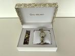Gino Milano Giftset - Armband + Dames Horloge, Sieraden, Tassen en Uiterlijk, Armbanden, Ophalen, Staal, Zo goed als nieuw, Goud