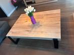 XXL Salontafel Pisa Oak Eikenhout/Metaal, Ophalen, Hotel chique, industrieel, landelijk, 100 tot 150 cm, 50 tot 75 cm