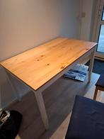 Eettafel/bureau + 4 stoelen (zgan), Huis en Inrichting, Tafels | Eettafels, Ophalen of Verzenden, Rechthoekig, 100 tot 150 cm