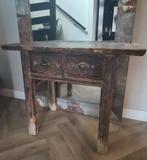 Chinese elmwood haltafel, landelijke sidetable, landelijk, Landelijk by Suus, 100 tot 150 cm, Ophalen of Verzenden, Landelijkbysuus@gmail.com