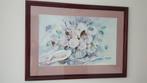 Bloemenstilleven Aquarel - Ingelijst, Antiek en Kunst, Ophalen
