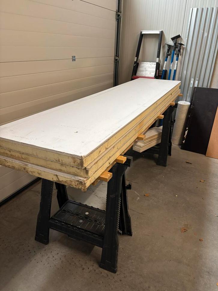 PIR Platen met Gips - 4cm Isolatie, Doe-het-zelf en Verbouw, Isolatie en Afdichting, Zo goed als nieuw, Muurisolatie, Hardschuim (Pir)