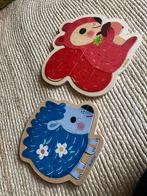 Houten Puzzels -  Djeco 2 stuks, Kinderen en Baby's, Speelgoed | Kinderpuzzels, Ophalen, 2 tot 4 jaar, 10 tot 50 stukjes, Zo goed als nieuw