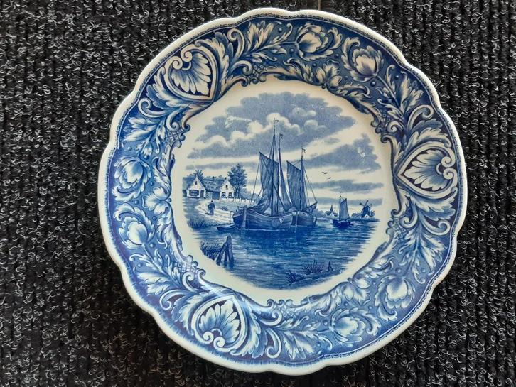 Delfts blauw bord 25 cm, Antiek en Kunst, Antiek | Wandborden en Tegels, Ophalen of Verzenden