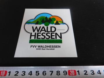 sticker Duitsland WALDHESSEN Ihr grünes Urlaubsland  beschikbaar voor biedingen