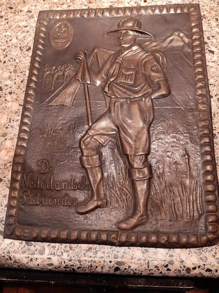 Zeldzame Padvinders Plaat op Koper - 1930, Verzamelen, Scouting, Gebruikt, Overige typen, Ophalen