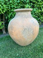 Authentieke Stenen Terracotta Waterkruik Amphoor Tuinvaas, Ophalen, Gebruikt