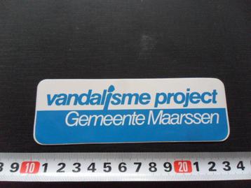 sticker vandalisme project gemeente maarssen beschikbaar voor biedingen