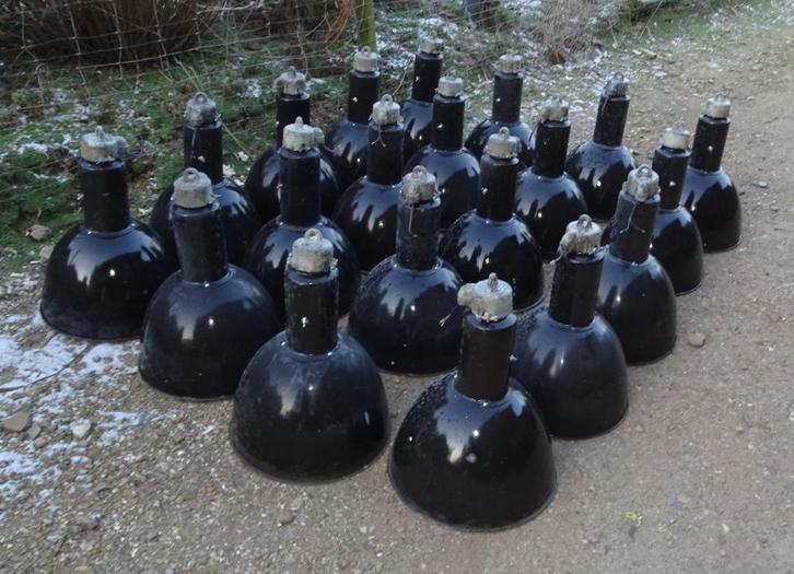 partij industriële lampen van bauhaus hanglamp fabriekslamp, Antiek en Kunst, Curiosa en Brocante, Ophalen