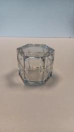 Kristallen 6 kantig schaaltje met deksel van RCR uit Genua., Ophalen of Verzenden, Nieuw, Kristal, Overige typen