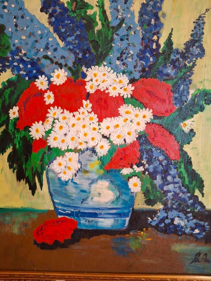 Stilleven Schilderij C. Aarts, Antiek en Kunst, Kunst | Schilderijen | Klassiek, Ophalen