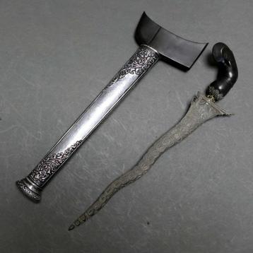 5 luks Boeginese keris met uler lulut pamor afk. Indonesie beschikbaar voor biedingen