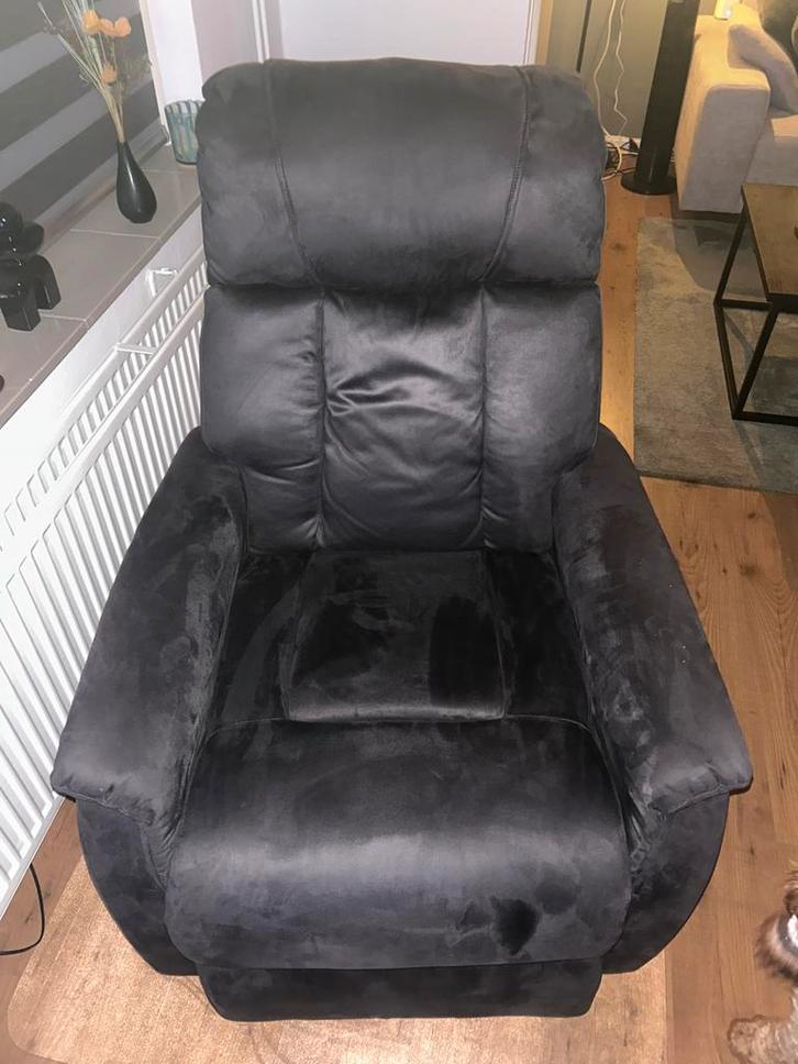 Relaxfauteuil elektrisch colorado antraciet leen bakker, Huis en Inrichting, Fauteuils, Gebruikt, Stof, 75 tot 100 cm, Ophalen