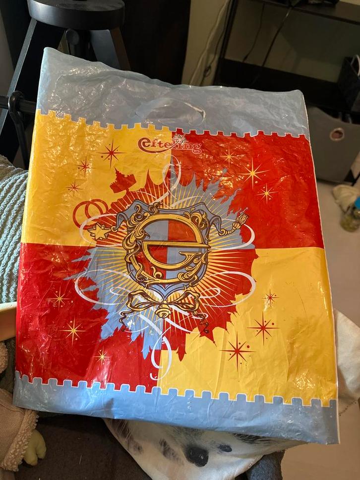 Efteling plastic tas vintage, Verzamelen, Efteling, Gebruikt, Overige typen, Ophalen of Verzenden