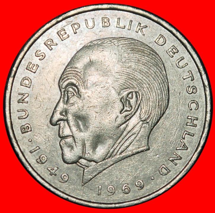 Ⰶ ADENAUER (1876-1967): GERMANY 2 MARKS 1971J I A r1 HAMBURG, Postzegels en Munten, Munten | Europa | Niet-Euromunten, Losse munt