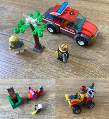 Lego City Brandweer combinatie 60001, 60000 en 4427 beschikbaar voor biedingen