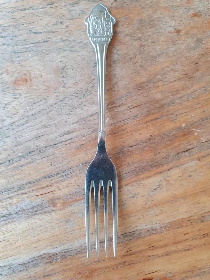Vintage Tom Poes vork, Antiek en Kunst, Antiek | Bestek, Ophalen of Verzenden