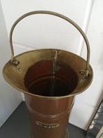 XL KOPEREN 5 KAN 50X20 CM PARAPLU BAK OF KOLENKIT, Antiek en Kunst, Curiosa en Brocante, Ophalen of Verzenden