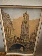 Ets van de Domtoren in Utrecht, Antiek en Kunst, Ophalen of Verzenden
