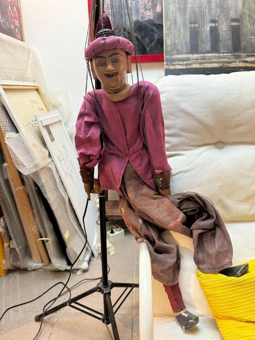 Antieke Handgemaakte Marionet uit Birma, Antiek en Kunst, Kunst | Niet-Westerse kunst, Ophalen