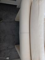 Lederen fauteuil  lxbxh 80  x 90  x 45 kleur ivoor wit, Ophalen of Verzenden, Zo goed als nieuw, Eenpersoons, 90 cm