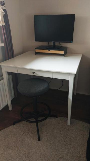 Uitklapbaar bureau met lade - wit - IKEA Idanäs - klaptafel beschikbaar voor biedingen