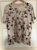 Shein T-shirt met bloemenprint - Maat L, Beige, Maat 42/44 (L), Nieuw, Ophalen of Verzenden