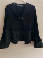 Bijzonder zwart wollen vestje van ()3322, italiaanse maat 5, Maat 38/40 (M), Zwart, Ophalen of Verzenden, Zo goed als nieuw