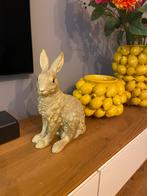 Spaarpot &Klevering goudkleurige haas/konijn, Ophalen, Zo goed als nieuw