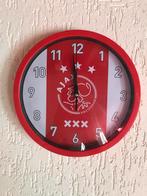 Ajax wandklok diameter 25 cm, Ophalen of Verzenden, Zo goed als nieuw, Ajax, Overige typen