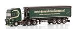 WSI SCANIA R + OPLEGGER - HENDRIK VAN LOENEN, Hobby en Vrije tijd, Modelauto's | 1:50, Wsi, ., Nieuw, Ophalen of Verzenden