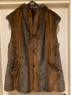 FAKE FUR/NEPBONT BODYWARMER HES M (42), Kleding | Dames, Ophalen of Verzenden, Gedragen, Maat 42/44 (L), Bruin