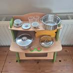 Houten speelkeukentje klein formaat (dreumes), Ophalen of Verzenden, Gebruikt, Hout
