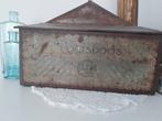 Prachtig oud brocante Blik GLIM schoenpoets blauwe letters, Ophalen of Verzenden, Zo goed als nieuw, Overige