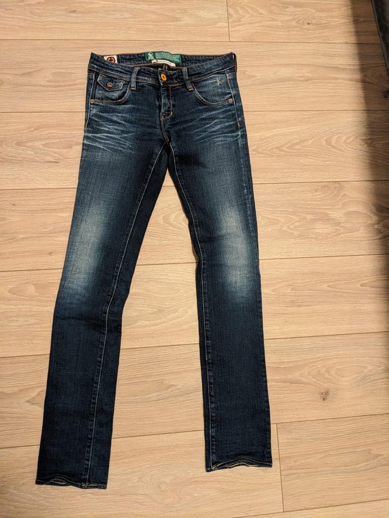 Kuyichi 27/34 Lisa Low Lean Slim, Ophalen of Verzenden, Zo goed als nieuw, Blauw, W27 (confectie 34) of kleiner