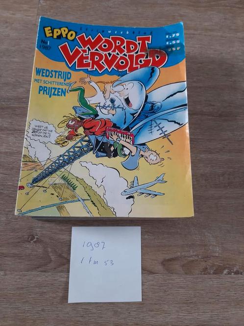 Eppo stripweekblad Wordt Vervolgt jaargang 1987, Boeken, Stripboeken, Gelezen, Meerdere stripboeken, Ophalen of Verzenden