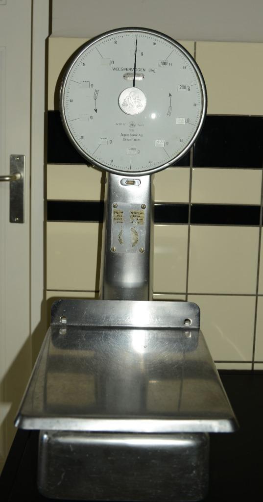 August Sauter 3 Kilo Weegschaal i.g.s., Witgoed en Apparatuur, Weegschalen, Zo goed als nieuw, Analoog, Winkelweegschaal, 1 tot 500 gram