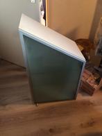 Schuine kast met glazen planken, Ophalen, Gebruikt