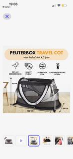 Deryan peuter travel box/bed, Kinderen en Baby's, Babywiegjes en Ledikanten, Ophalen of Verzenden, Zo goed als nieuw, Reisbedje