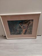 Oude  kunstdruk romeins tafereel, Ophalen