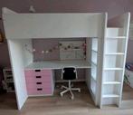 Hoogslaper Ikea Stuva wit met roze laden, Ophalen, Gebruikt, Hoogslaper