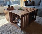 Rustieke loungetafel 1.40 x 1.40 x 0,60, Ophalen, 50 tot 75 cm, Vierkant, Zo goed als nieuw