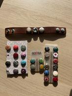 Noosa Amsterdam armband met 28 chunks, Ophalen of Verzenden, Zo goed als nieuw, Bruin, Leer