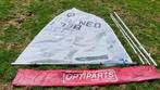 Optimist zeil compleet met spriet, mast, giek 1738, Ophalen, Gebruikt, Overige typen