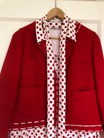 Vanilia Rok, Blouse & Jasje - Cherry Red - Maat 40, Maat 38/40 (M), Vanilia, Ophalen of Verzenden, Zo goed als nieuw